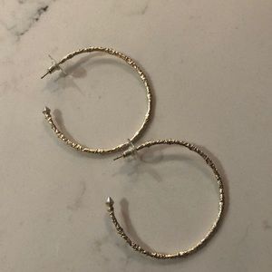Kendra Scott Gold Textured Hoops